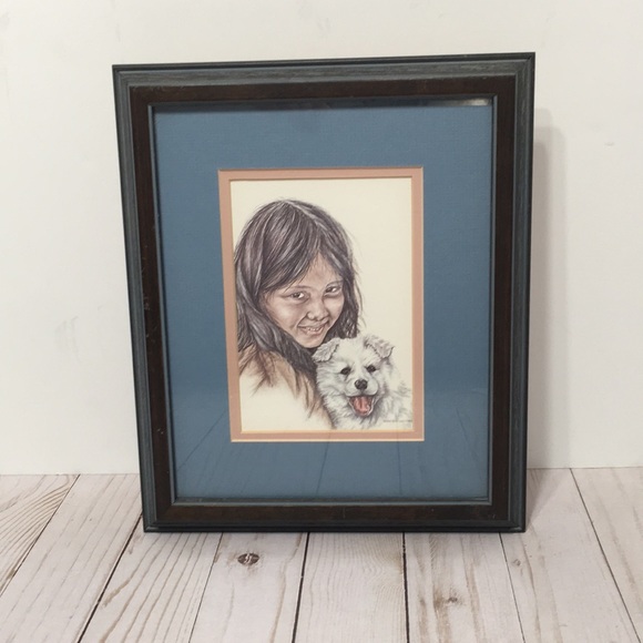 Patti Lindstrand “Young Friends” Picture framed - Picture 2 of 9